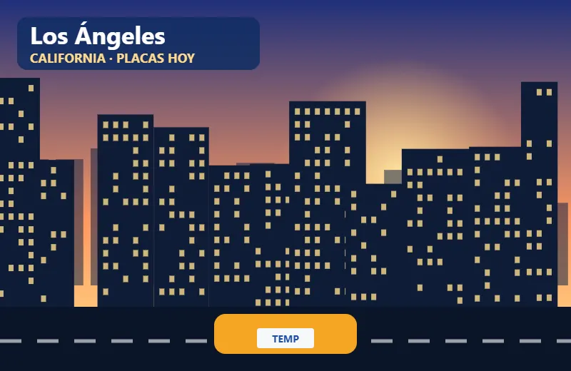 Placas temporales en Los Ángeles, California