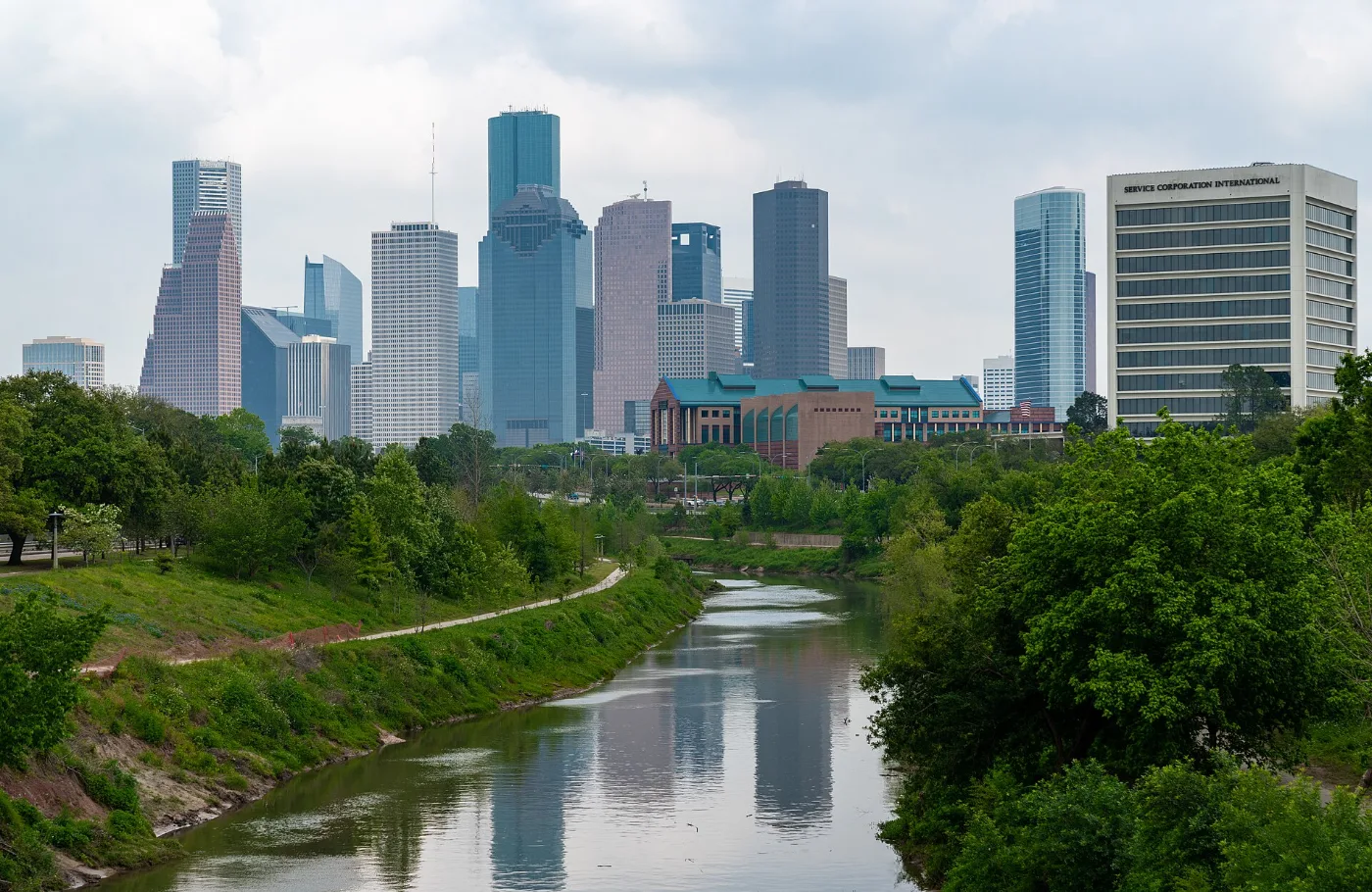 Vista de Houston, Texas, ciudad donde tramitamos placas temporales registradas en 20-30 minutos por WhatsApp