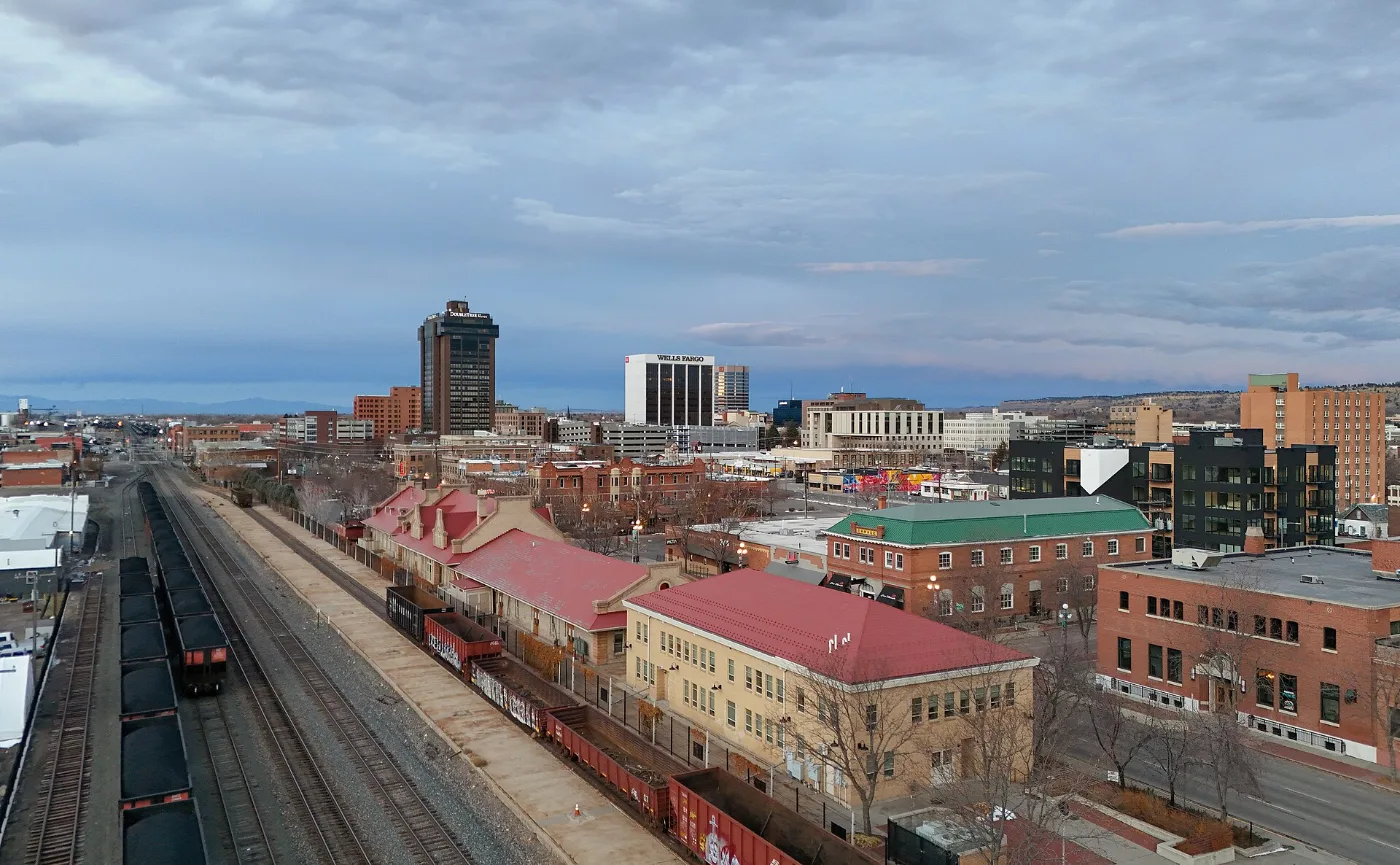 Calles de Billings, Montana, donde tramitamos placas temporales en 20-30 minutos por WhatsApp
