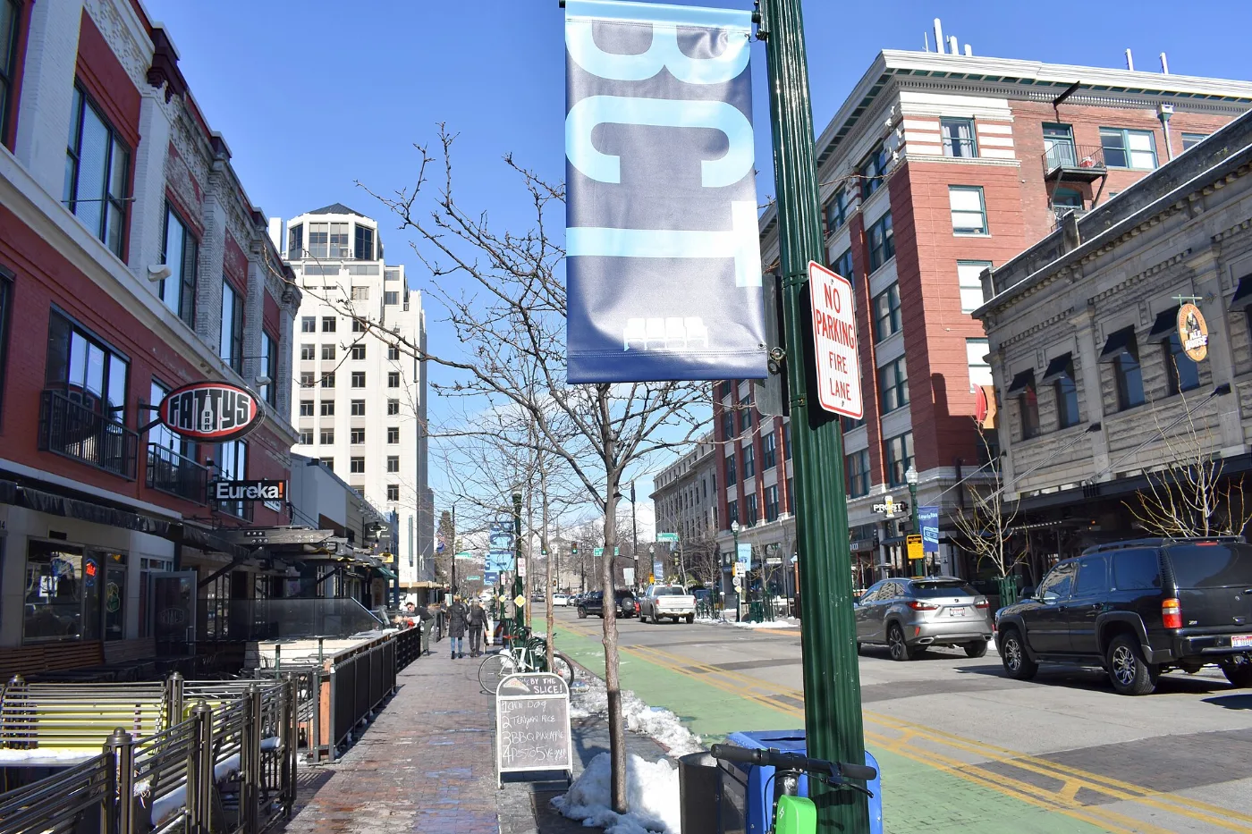 Calles de Boise, Idaho, donde tramitamos placas temporales en 20-30 minutos por WhatsApp